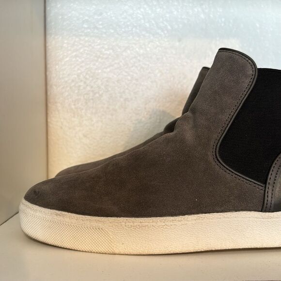 Sam Edelman Chelsea Ankle Booties Suede Gray Slip On Casual Womens High Top - Picture 6 of 12
